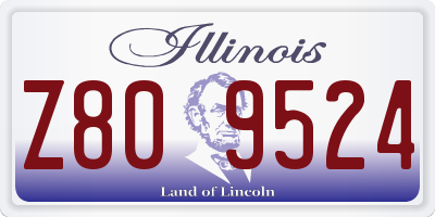 IL license plate Z809524