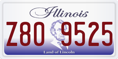IL license plate Z809525