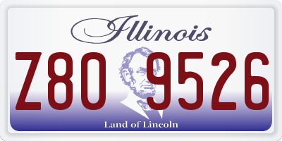 IL license plate Z809526