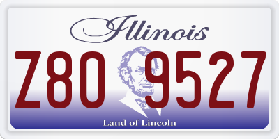 IL license plate Z809527