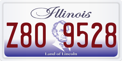 IL license plate Z809528