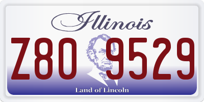 IL license plate Z809529