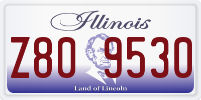IL license plate Z809530