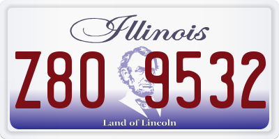 IL license plate Z809532