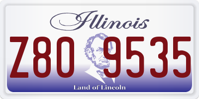 IL license plate Z809535
