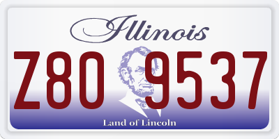 IL license plate Z809537