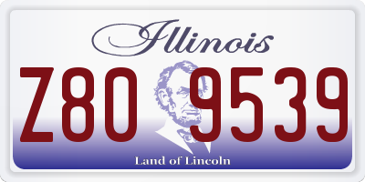 IL license plate Z809539