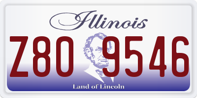 IL license plate Z809546