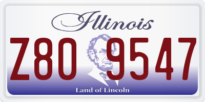 IL license plate Z809547