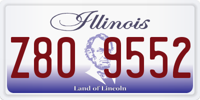 IL license plate Z809552