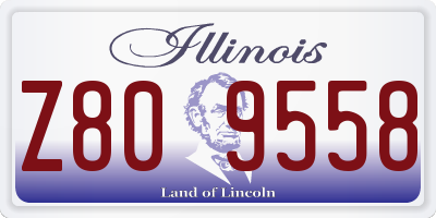 IL license plate Z809558