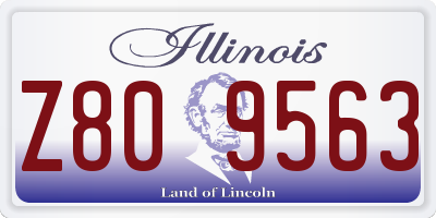 IL license plate Z809563