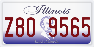 IL license plate Z809565