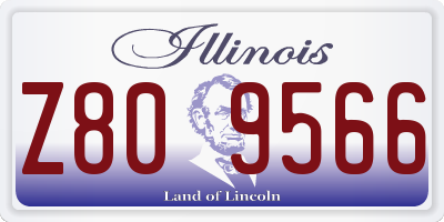IL license plate Z809566