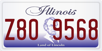 IL license plate Z809568
