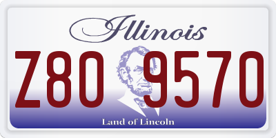 IL license plate Z809570