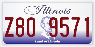 IL license plate Z809571