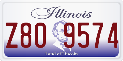 IL license plate Z809574