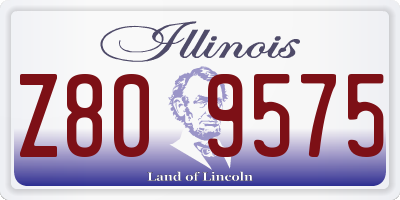 IL license plate Z809575