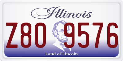 IL license plate Z809576