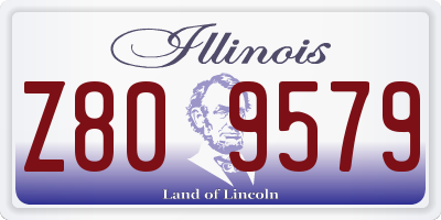 IL license plate Z809579