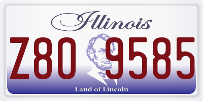IL license plate Z809585