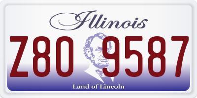 IL license plate Z809587