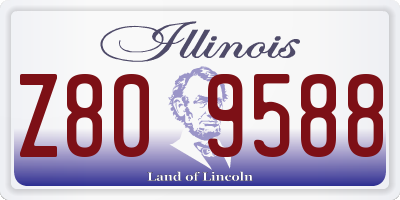 IL license plate Z809588