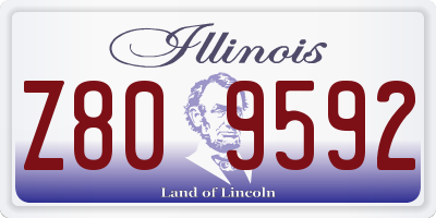 IL license plate Z809592