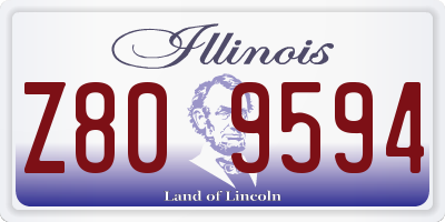 IL license plate Z809594