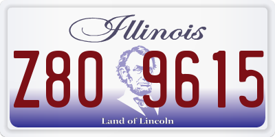 IL license plate Z809615