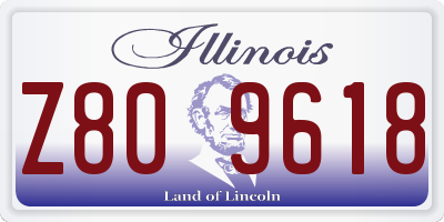 IL license plate Z809618