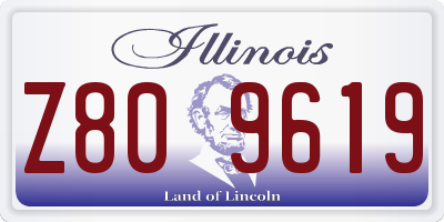 IL license plate Z809619