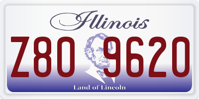 IL license plate Z809620
