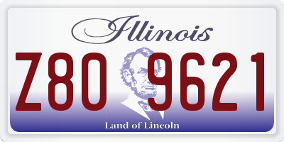 IL license plate Z809621