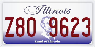 IL license plate Z809623