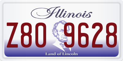 IL license plate Z809628