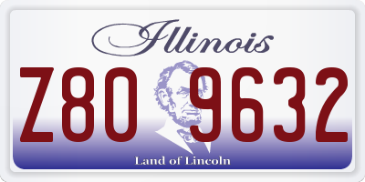 IL license plate Z809632