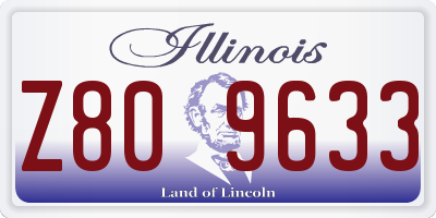 IL license plate Z809633