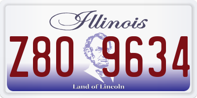 IL license plate Z809634