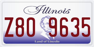 IL license plate Z809635