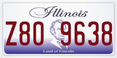 IL license plate Z809638