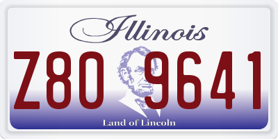 IL license plate Z809641
