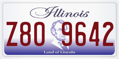 IL license plate Z809642