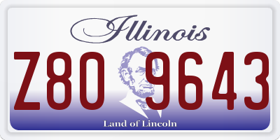 IL license plate Z809643