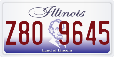 IL license plate Z809645