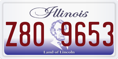 IL license plate Z809653