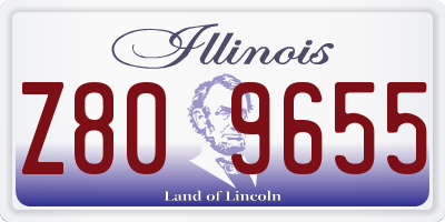 IL license plate Z809655