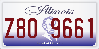 IL license plate Z809661