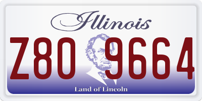 IL license plate Z809664